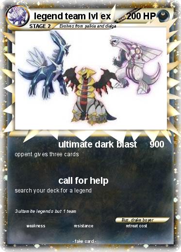 Pokemon legend team lvl ex