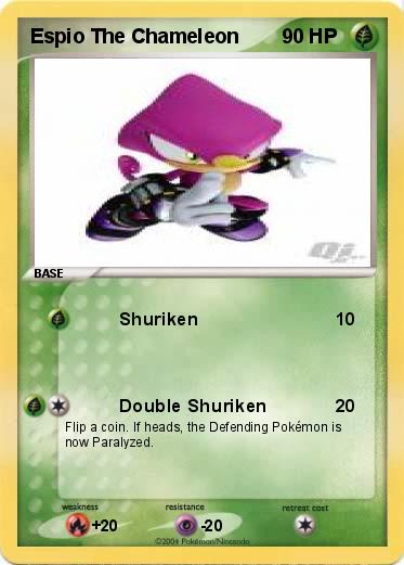Pokemon Espio The Chameleon