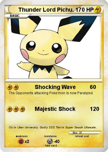 Pokemon Thunder Lord Pichu.