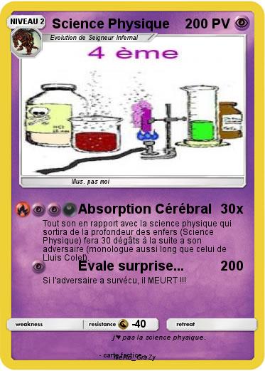 Pokemon Science Physique