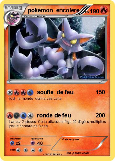 Pokemon pokemon  encolere