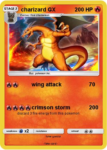 Pokemon charizard GX