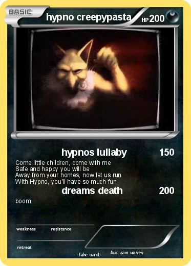 Pokemon hypno creepypasta