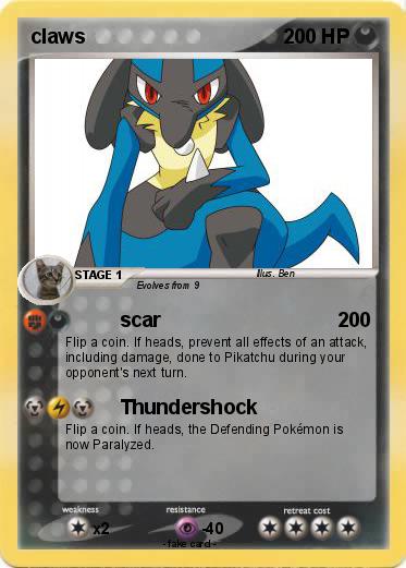 Pokemon claws