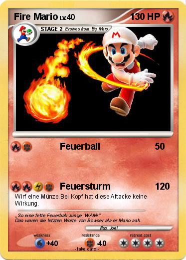 Pokemon Fire Mario
