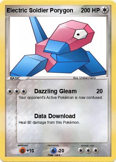 Pokemon Electric Soldier Porygon