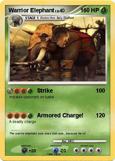 Pokemon Warrior Elephant