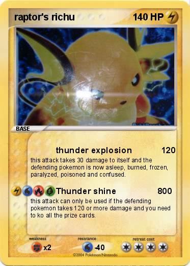 Pokemon raptor's richu
