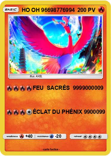 Pokemon HO OH 96698776994