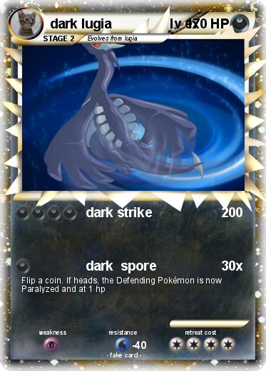Pokemon dark lugia                lv ex