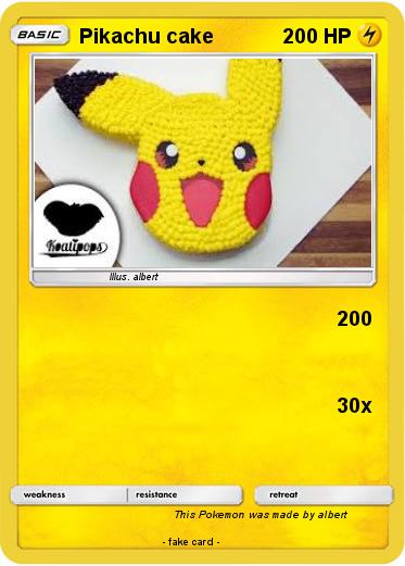 Pokemon Pikachu cake