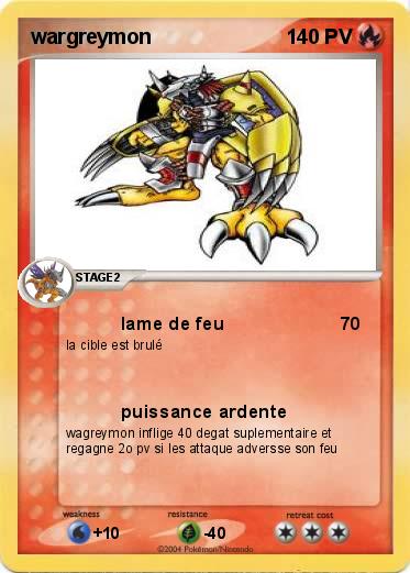 Pokemon wargreymon 