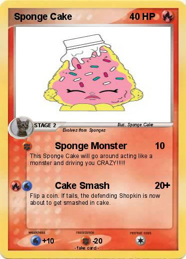 Pokemon Sponge Cake