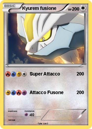Pokemon Kyurem fusione