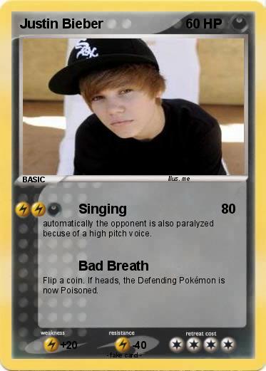 Pokemon Justin Bieber