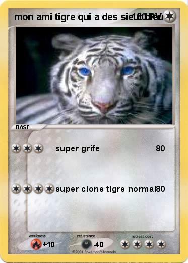 Pokemon mon ami tigre qui a des sieut bleu