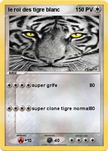 Pokemon le roi des tigre blanc