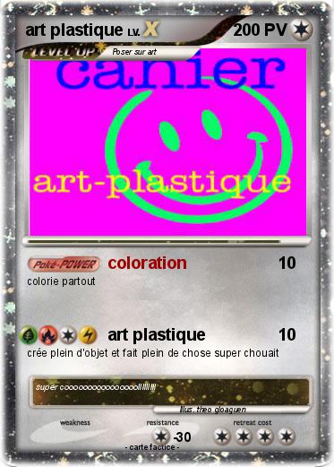 Pokemon art plastique