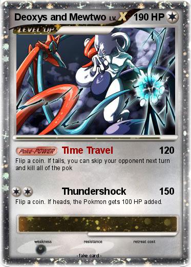 Pokemon Deoxys and Mewtwo