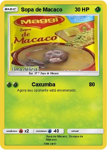 Pokemon Sopa de Macaco