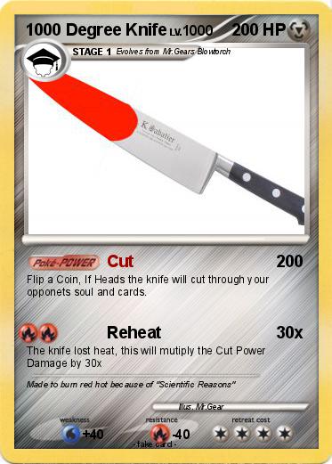 Pokemon 1000 Degree Knife