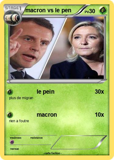 Pokemon macron vs le pen