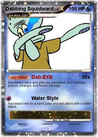 Pokemon Dabbing Squidward