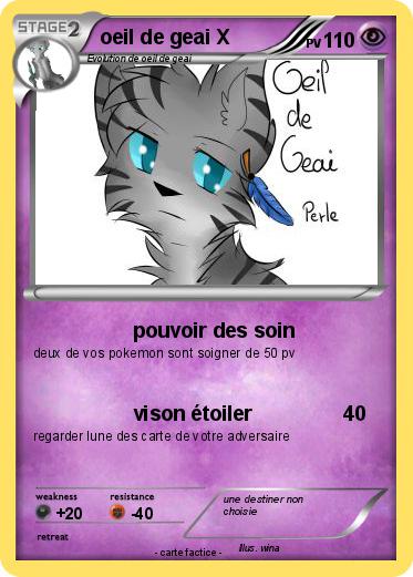 Pokemon oeil de geai X