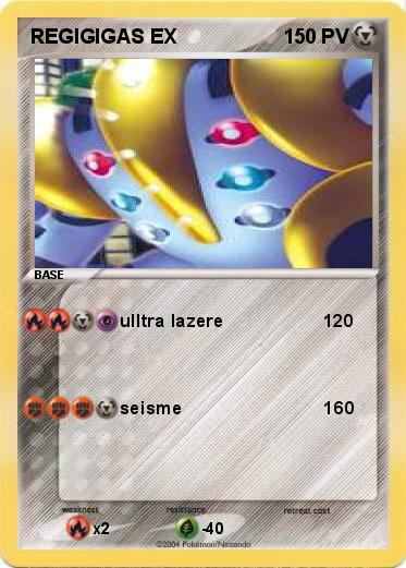 Pokemon REGIGIGAS EX