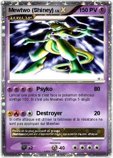 Pokemon Mewtwo (Shiney)