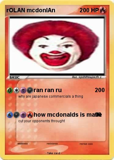 Pokemon rOLAN mcdonlAn