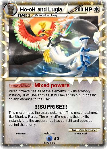 Pokemon Ho-oH and Lugia