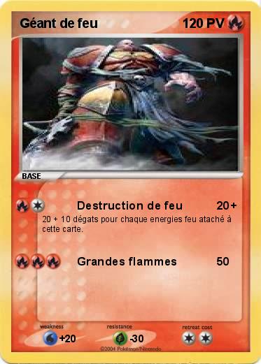 Pokemon Géant de feu