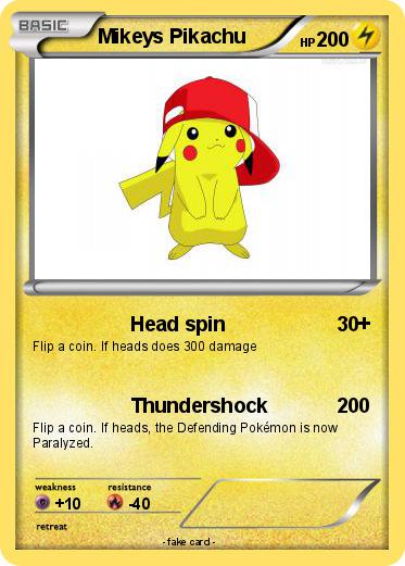 Pokemon Mikeys Pikachu