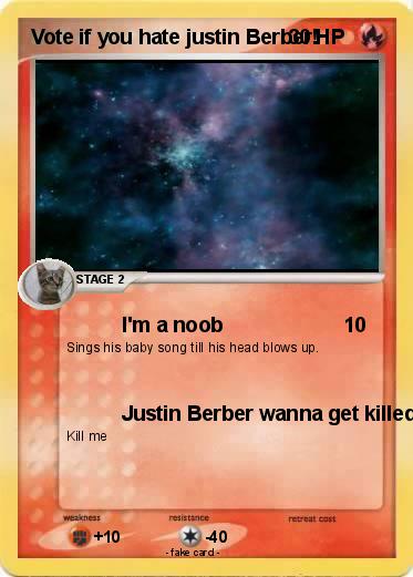 Pokemon Vote if you hate justin Berber!
