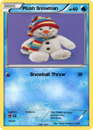 Pokemon Plush Snowman