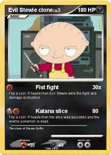 Pokemon Evil Stewie clone