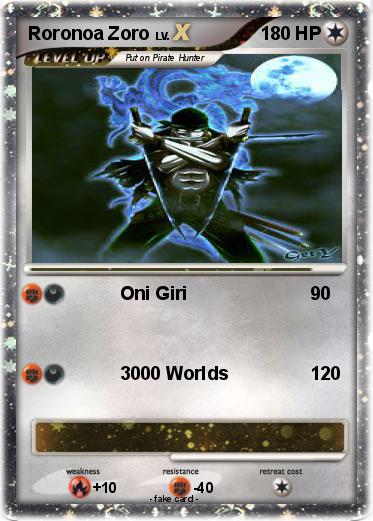 Pokemon Roronoa Zoro