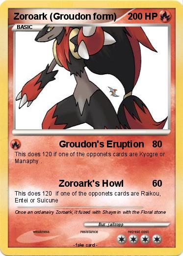 Pokemon Zoroark (Groudon form)