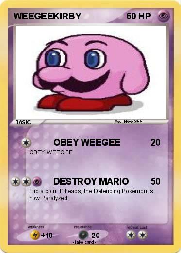 Pokemon WEEGEEKIRBY