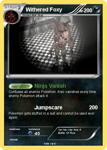 Pokemon Withered Foxy