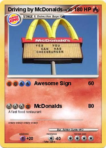 Pokemon Driving by McDonalds