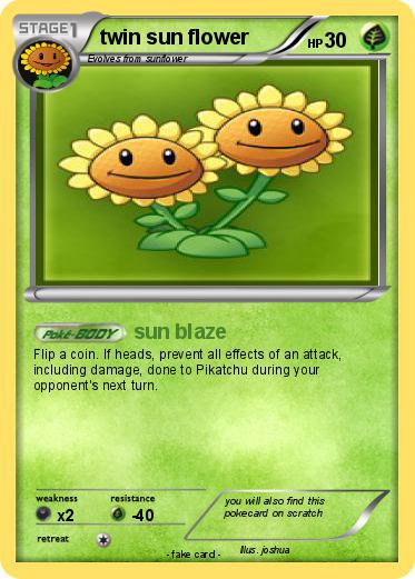 Pokemon twin sun flower