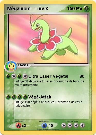 Pokemon Méganium     niv.X