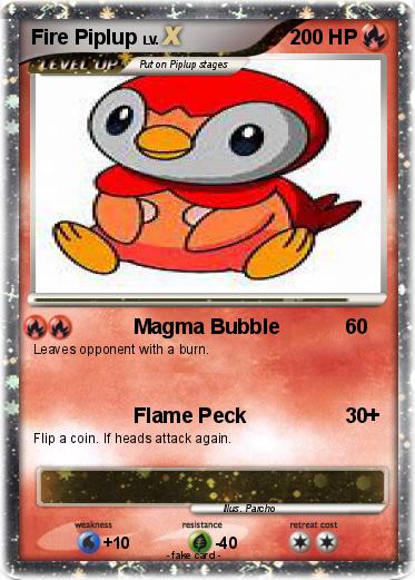 Pokemon Fire Piplup