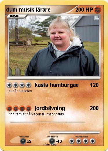 Pokemon dum musik lärare