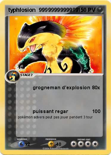 Pokemon typhlosion  9999999999999