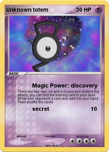 Pokemon Unknown totem
