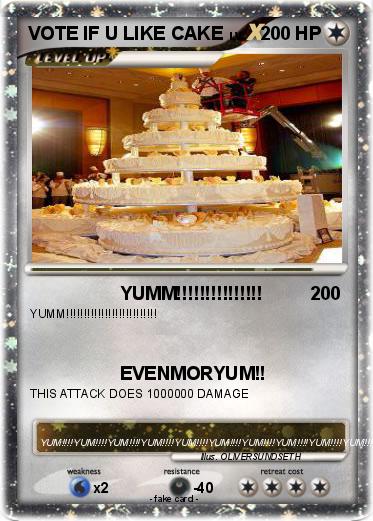 Pokemon VOTE IF U LIKE CAKE