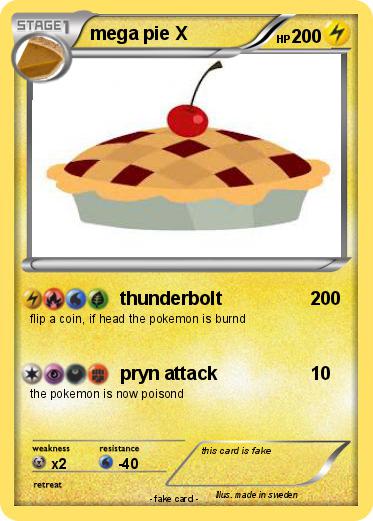Pokemon mega pie X
